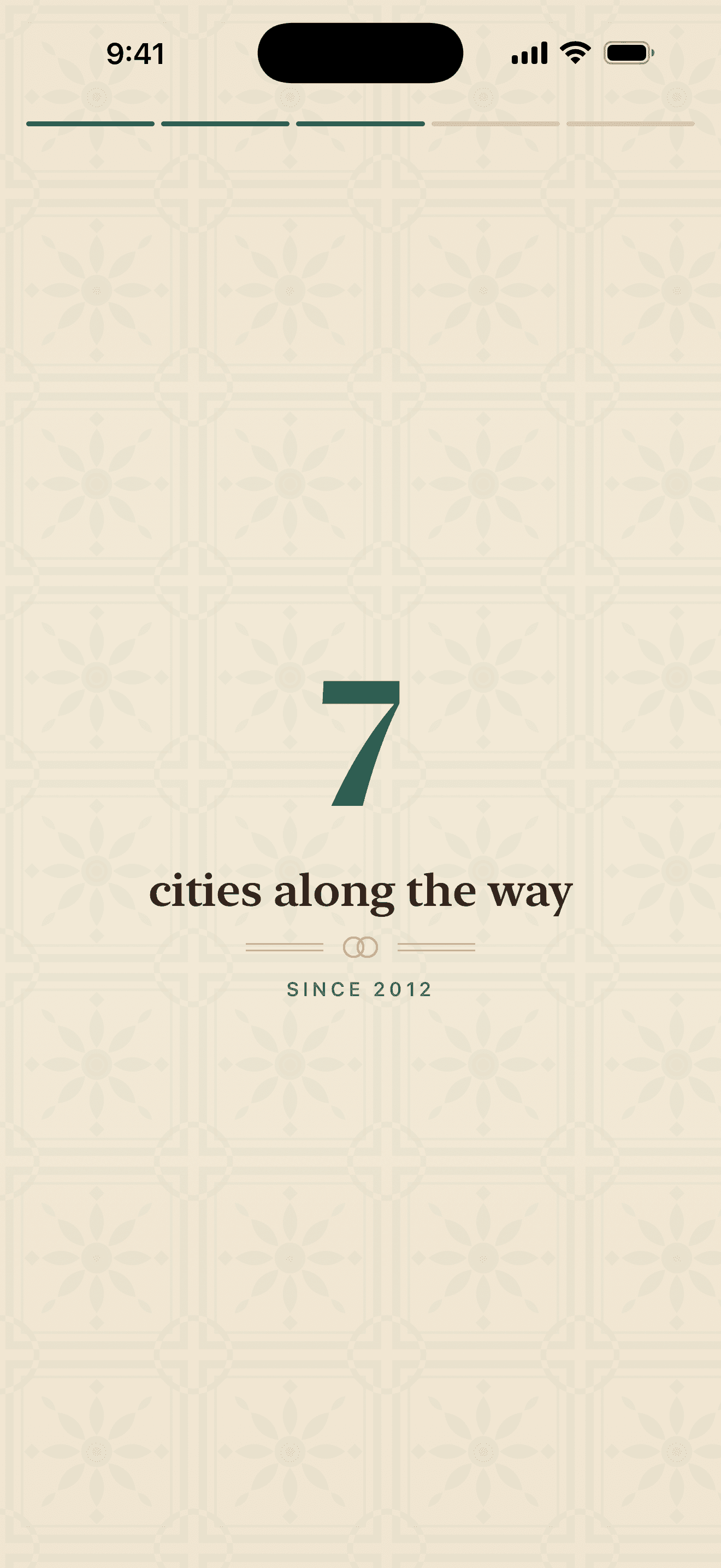 aroundaworld reveal screen celebrating seven cities